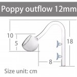 Aquapro Poppy Premium Glass Pipe 12mm Dış Filtre Cam Emiş Basış